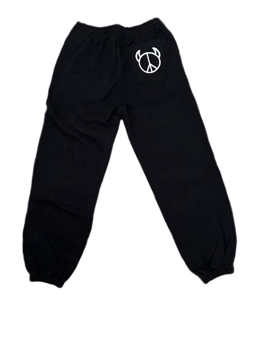 Black gothhippie sweatpants
